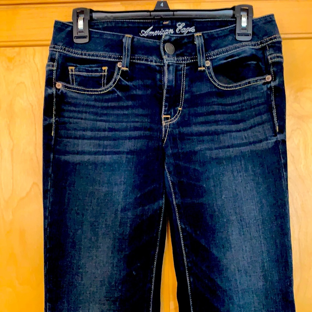 American Eagle stretch jeans.